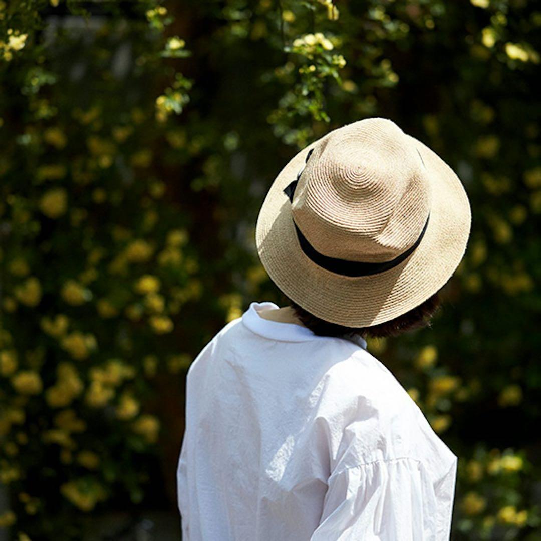 極美品✨マチュアーハ×バーズワーズ コラボ BOXED HAT ラフィアハット