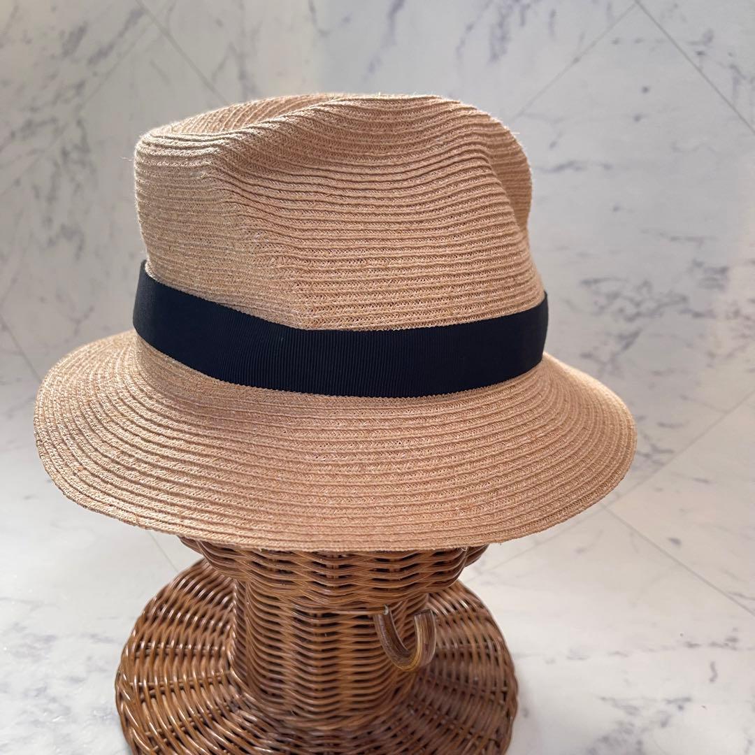 極美品✨マチュアーハ×バーズワーズ コラボ BOXED HAT ラフィアハット