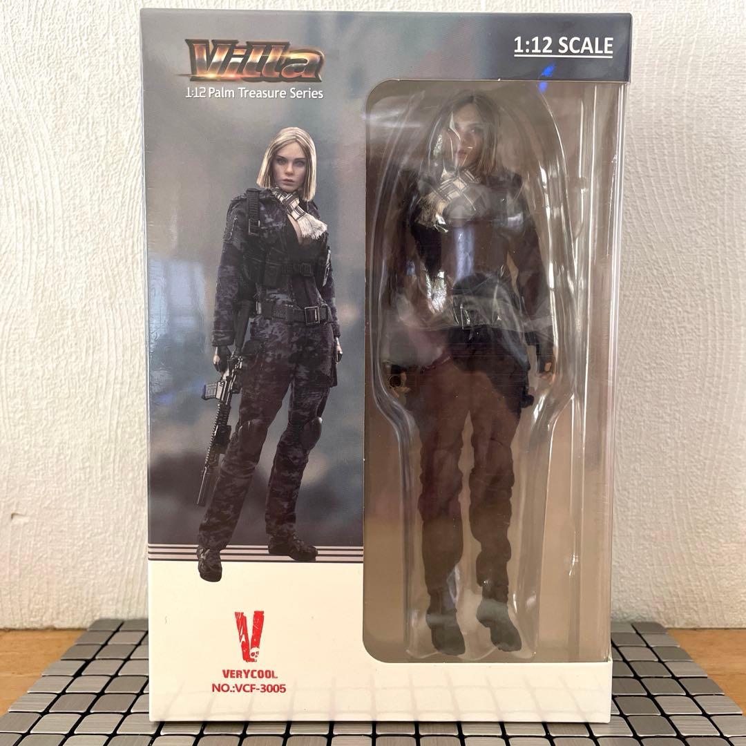 ベリークール　 VeryCool フィギュアブラックMC迷彩女性兵士ヴィッラ