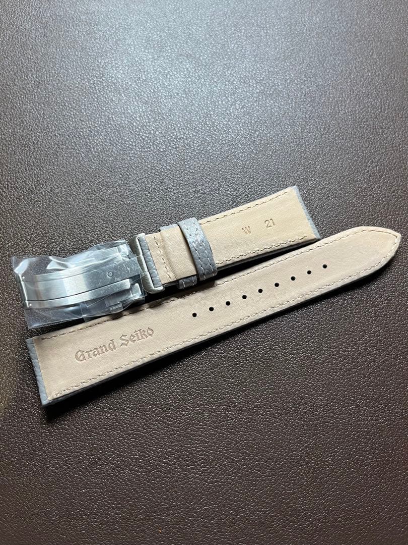 Grand Seiko レザーベルト グレー 21mm