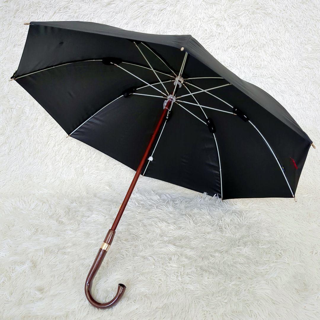 美品✨️POLO RALPH LAUREN 長傘 ブラック　ロゴ