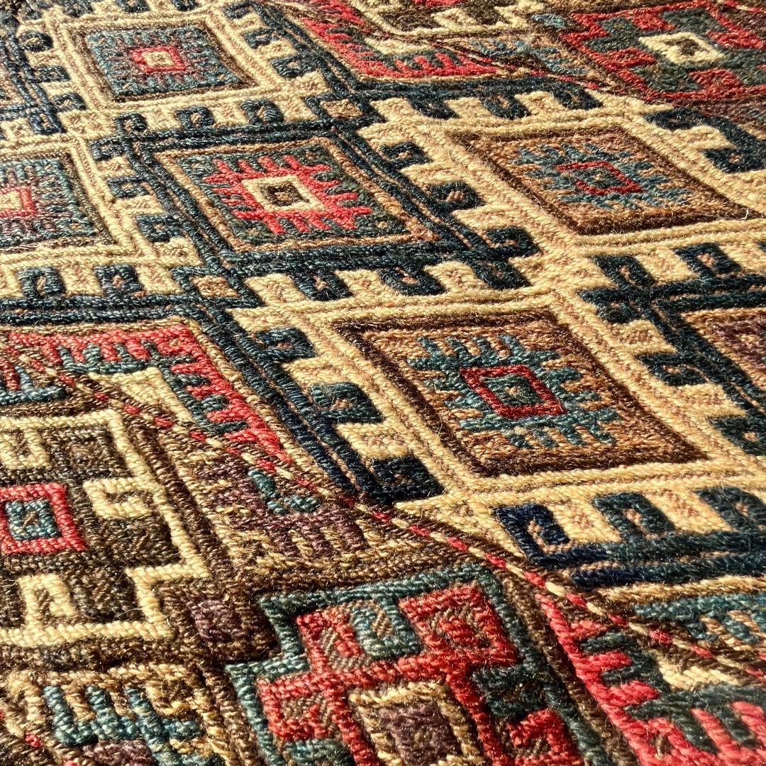 アンティークキリム/ジジム シャーサヴァン族？の袋表 手織りトライバルラグ