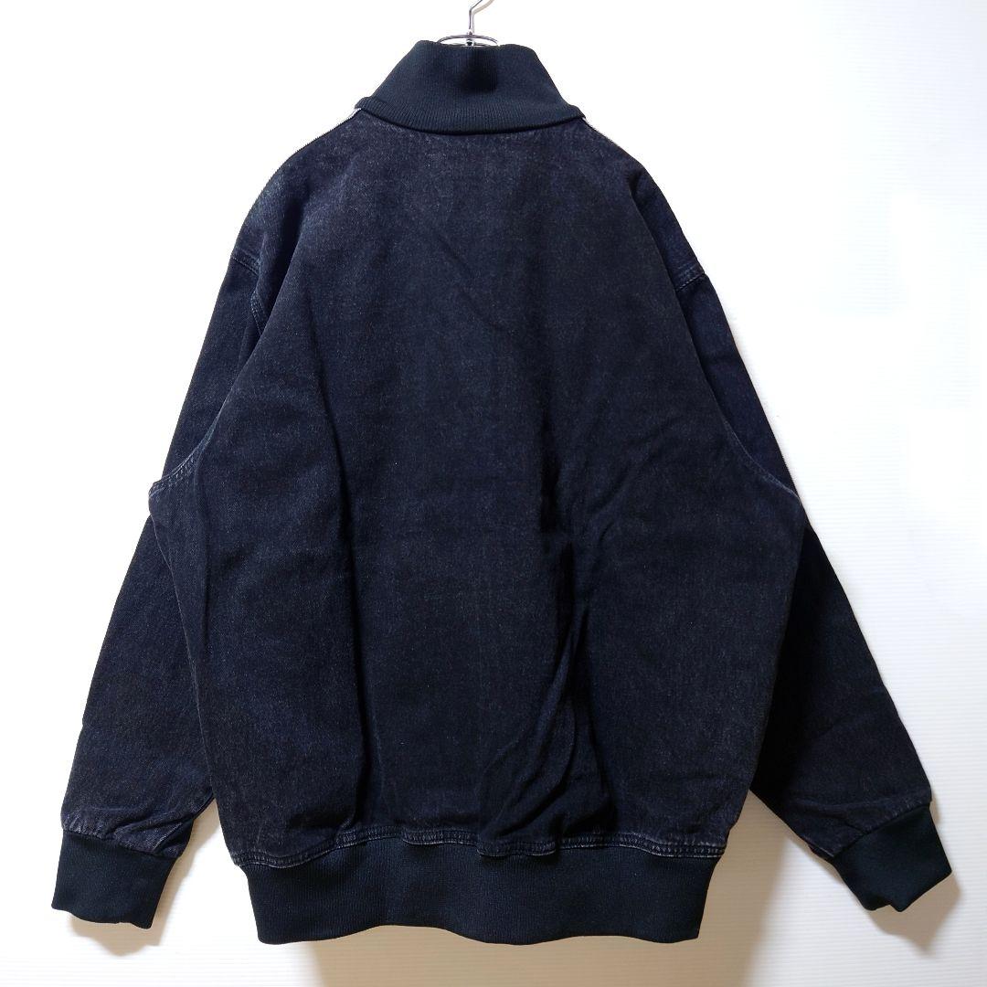 黒4XL★デニムファイヤーバードトラックジャケット★Gジャン★男女★新品未使用