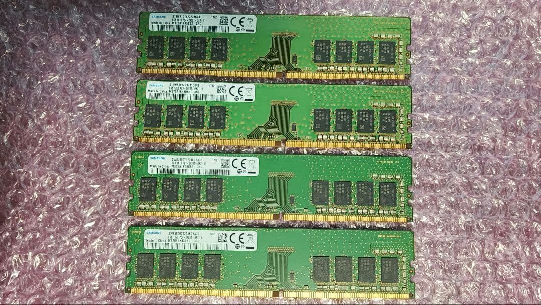 DDR4 8GBx4枚 32GB pc4-2400 動作確認済み ⑦