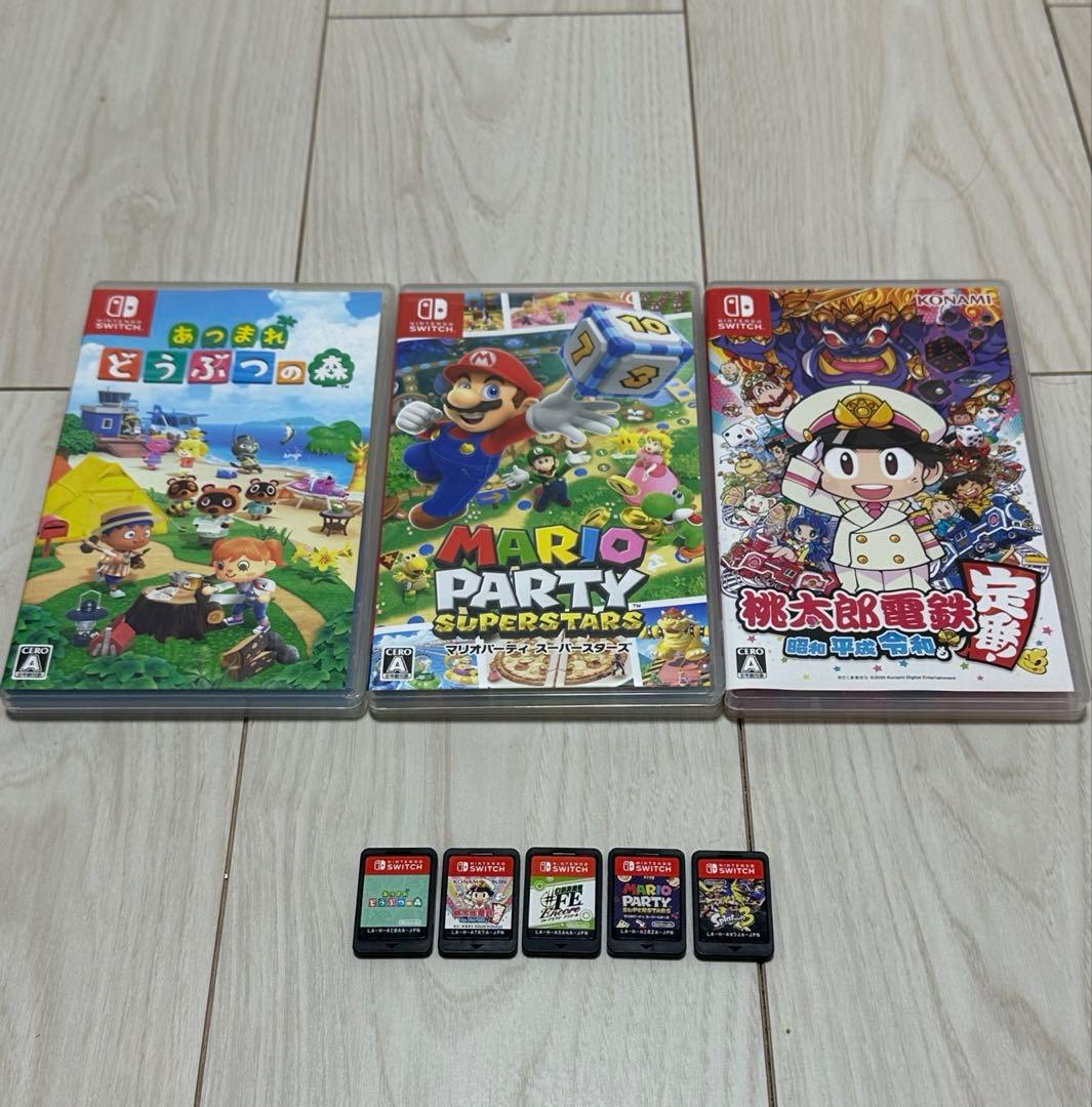 Switch ソフトまとめ売り　桃鉄　マリオパーティ　あつ森　スプラトゥーン3
