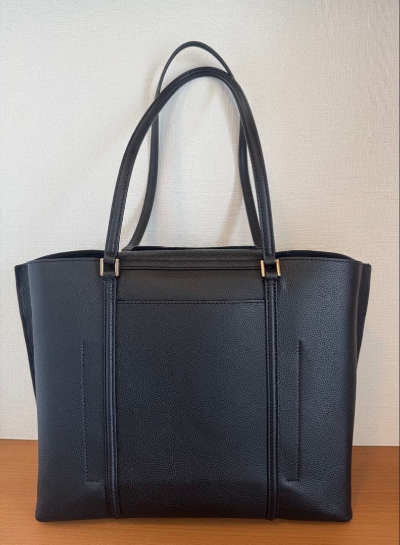 COLE HAAN ブラックトートバッグ 収納袋付き