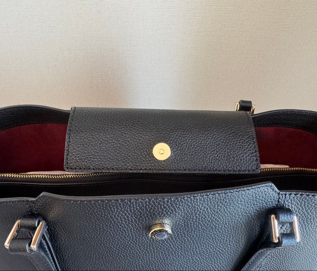 COLE HAAN ブラックトートバッグ 収納袋付き