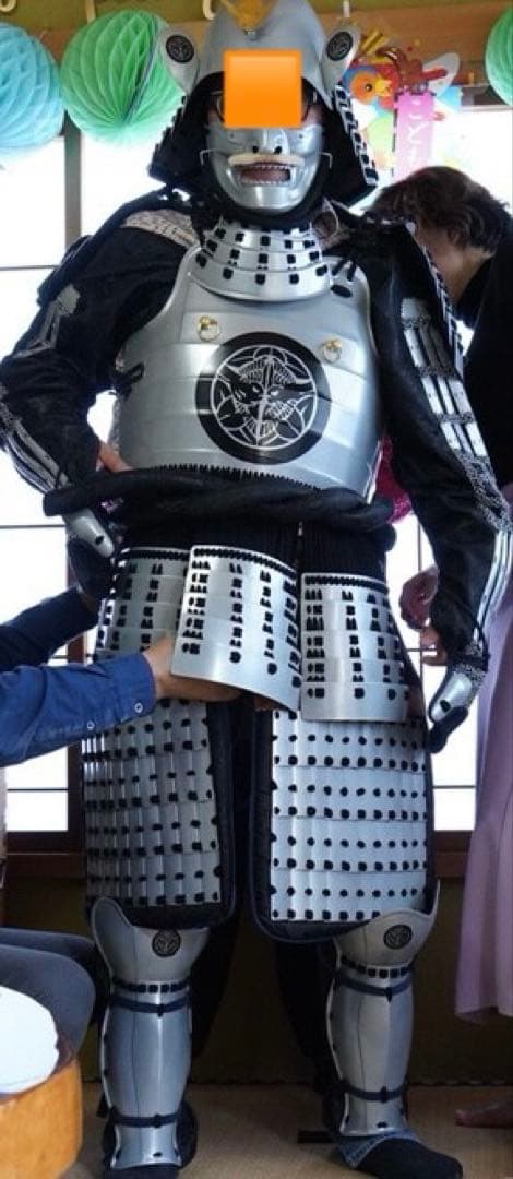 甲冑　兜　本物　こどもの日　桐箱入り　撮影