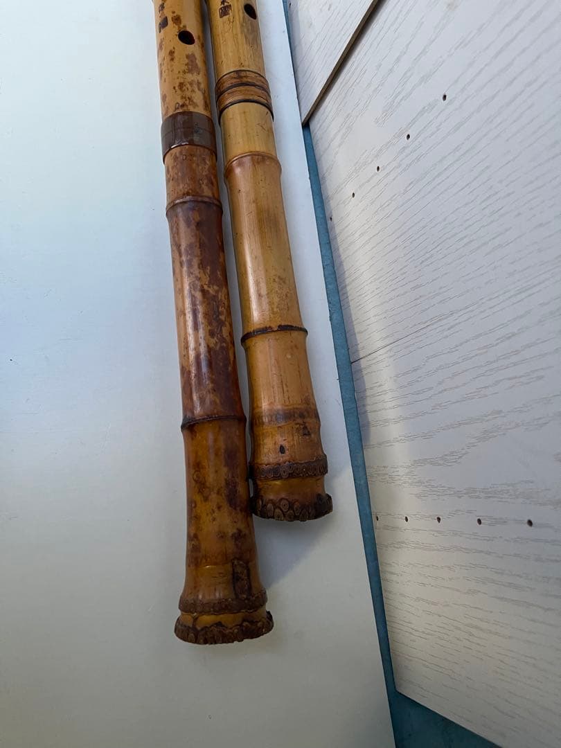 尺八本体 竹製 5穴　松下深水　2本