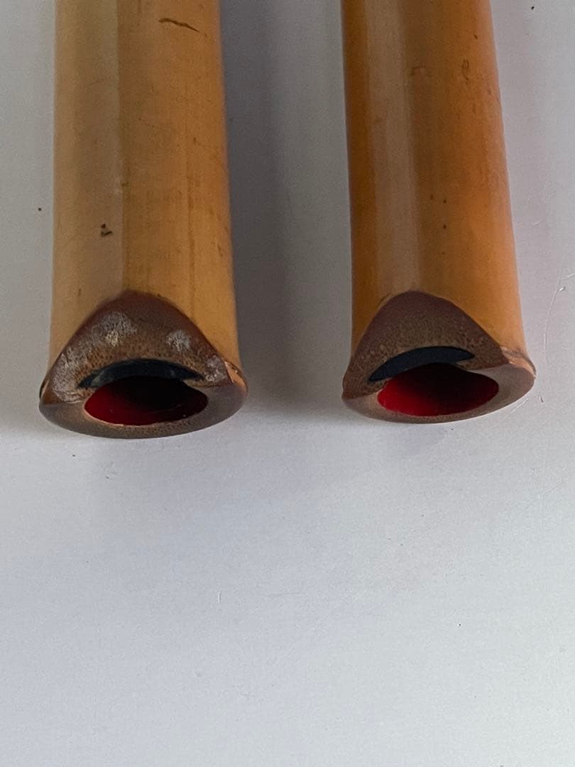 尺八本体 竹製 5穴　松下深水　2本