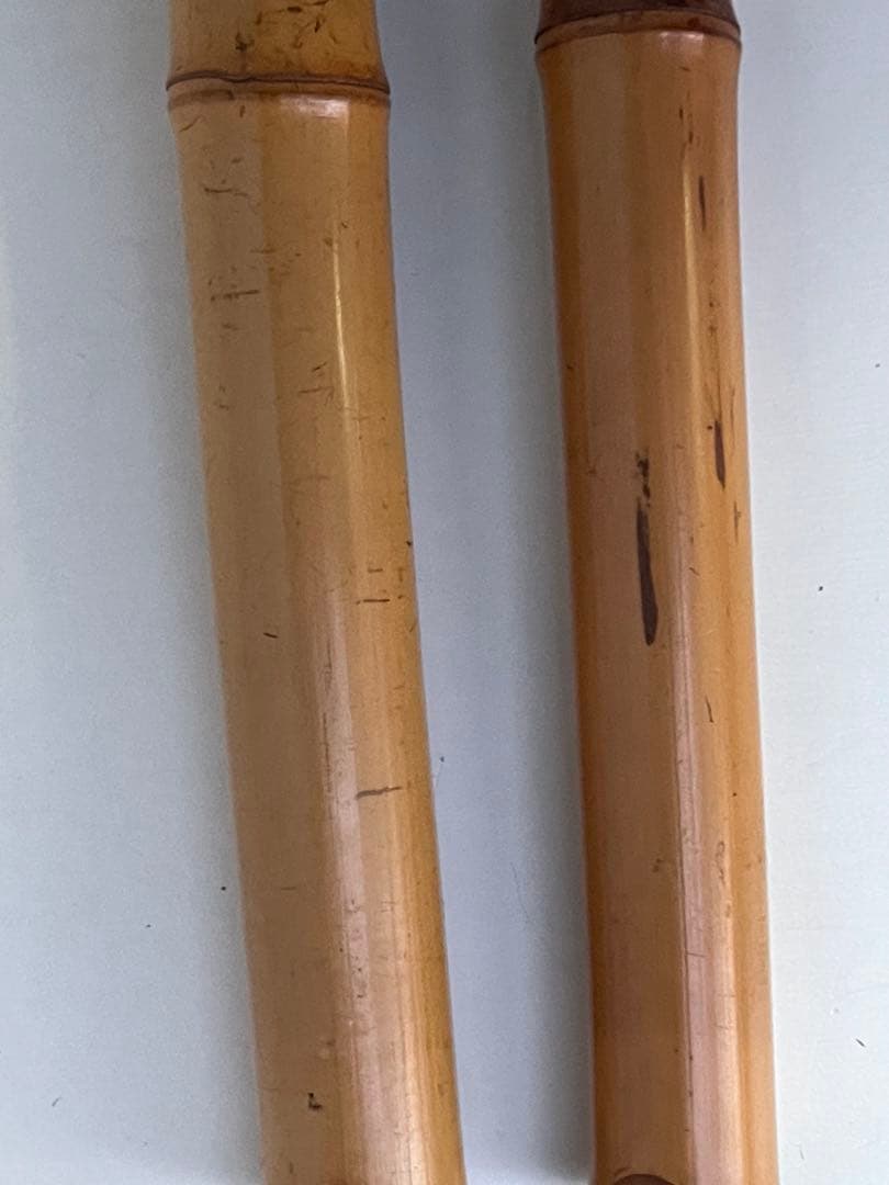尺八本体 竹製 5穴　松下深水　2本