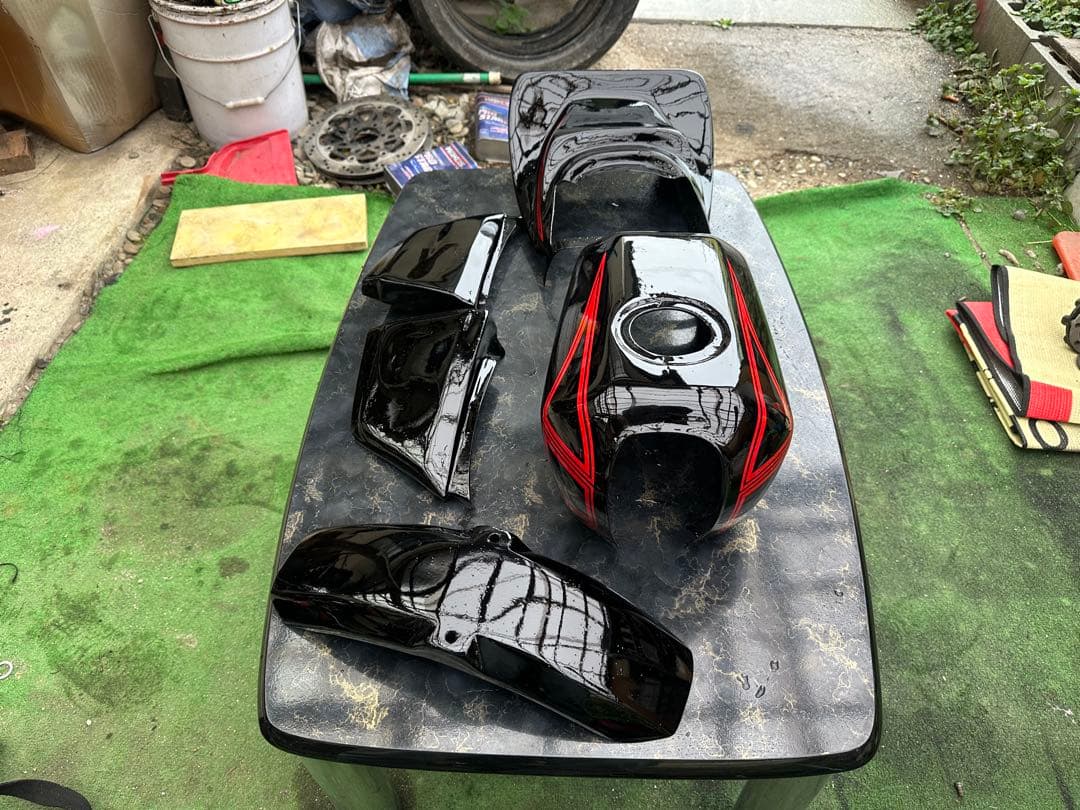 エイプ50/100 FX仕様　タンクカバーセット　「羽タイプ」