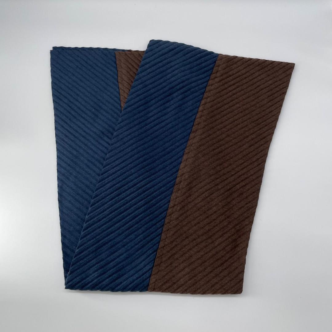 11511✨美品✨HOMME PLISSE バイカラー ストール マフラー