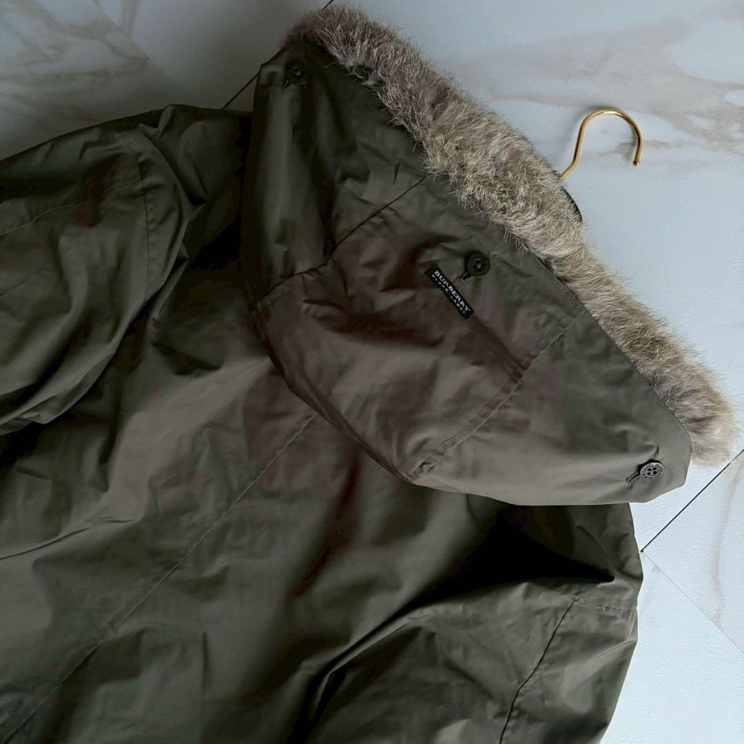 美品◆バーバリーブラックレーベル モッズコート キルティング 2way M