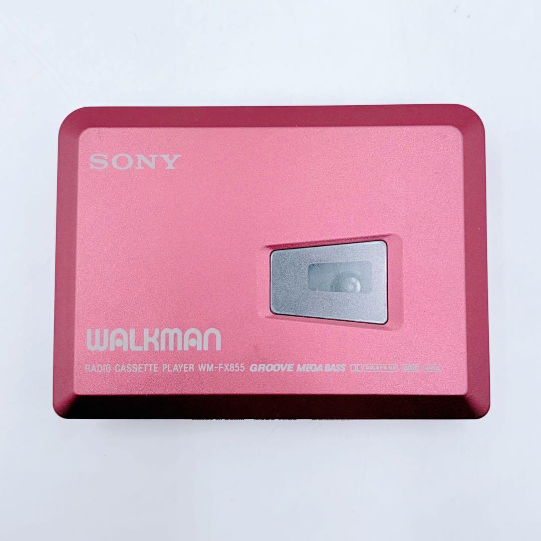 【希少・美品】SONY ウォークマン WM-FX855 レッド 動作未確認