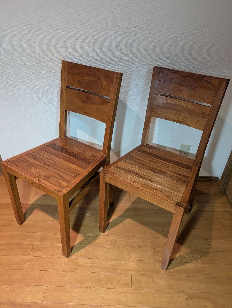 《送料込》オールド家具無垢材ハイバックダイニングチェア ウォールナットいす