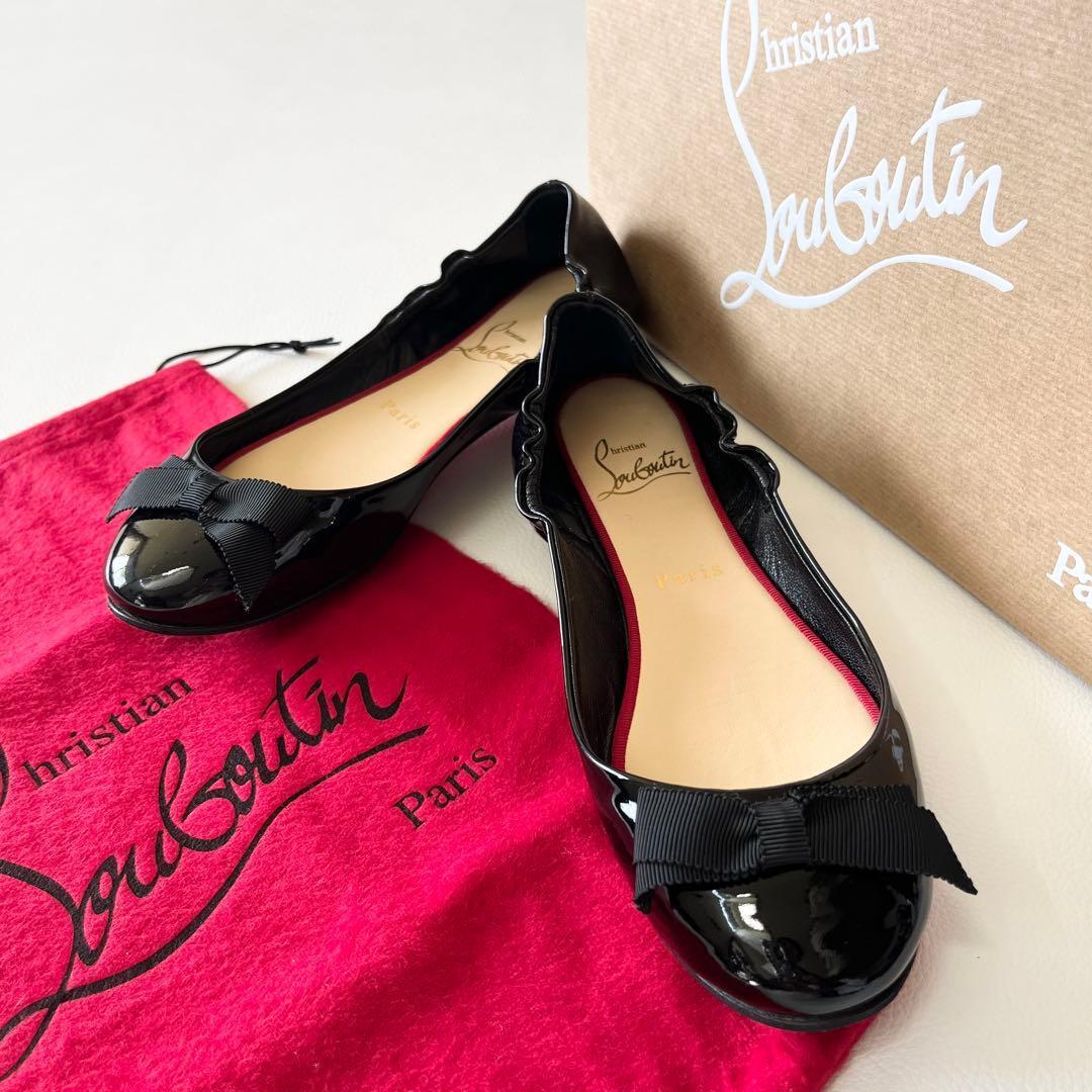 ▼定番✨クリスチャンルブタン バレエシューズ パンプス ラウンドトゥ フラット