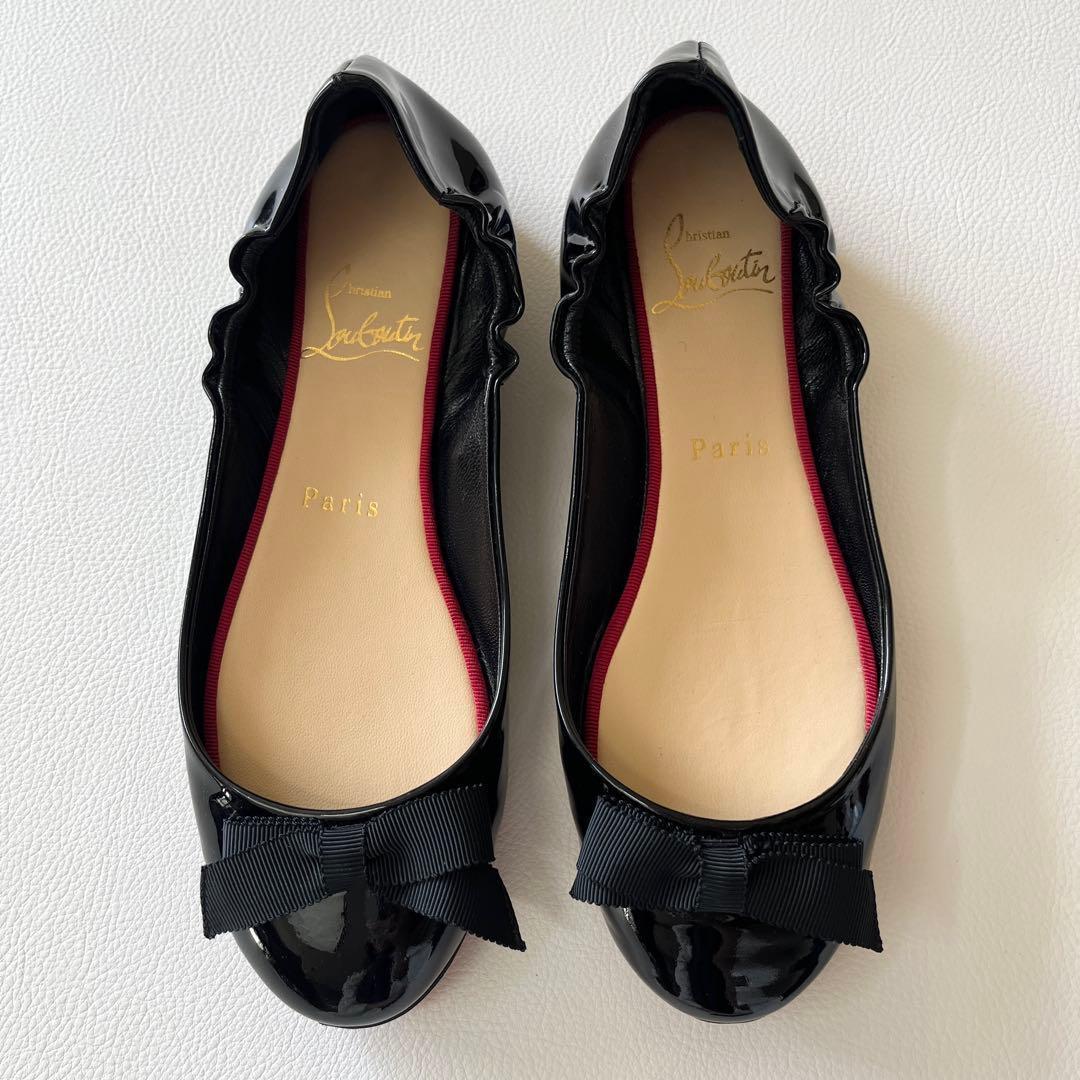 ▼定番✨クリスチャンルブタン バレエシューズ パンプス ラウンドトゥ フラット