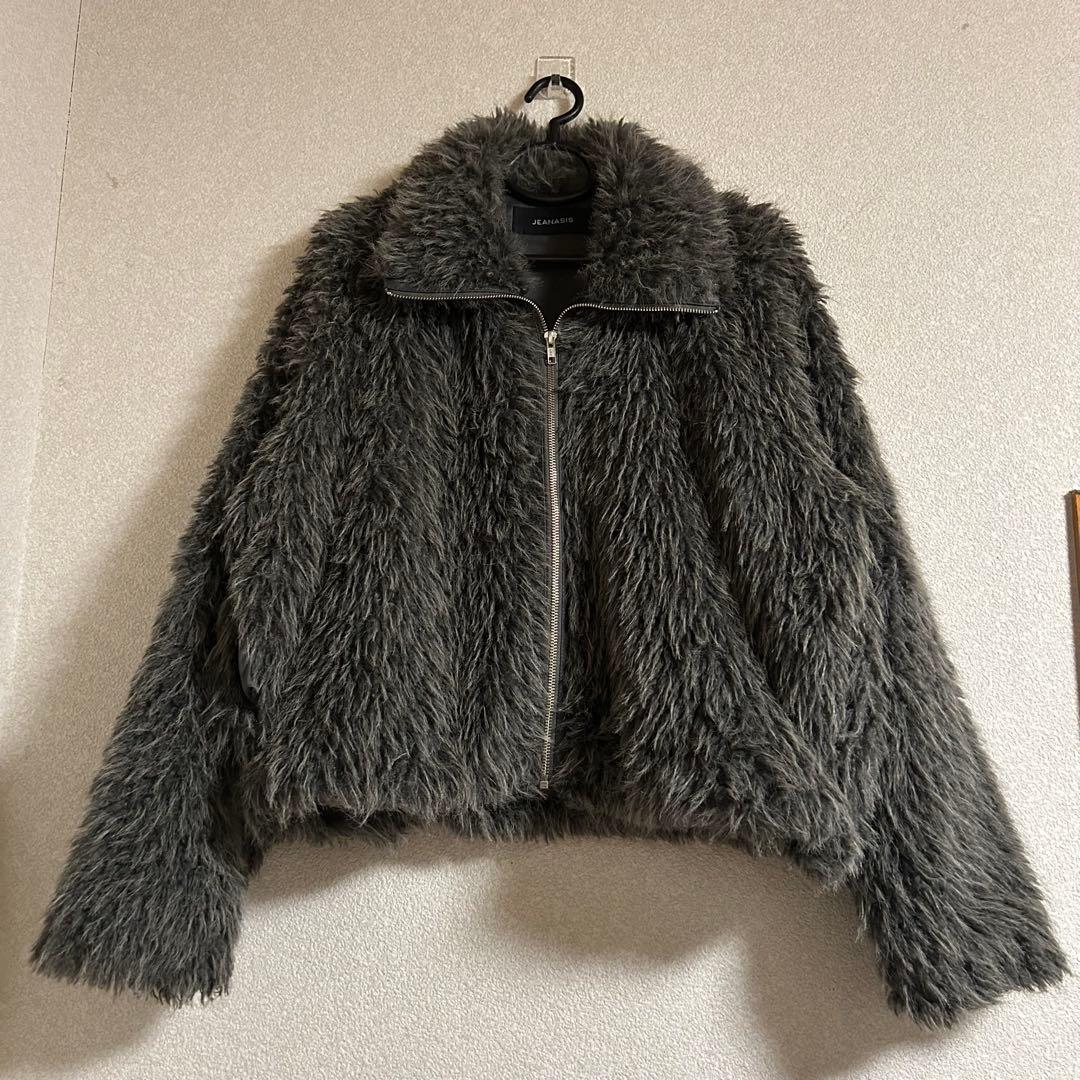 【最安値】JEANASIS ミックスカラーファーブルゾン　WEB限定カラー