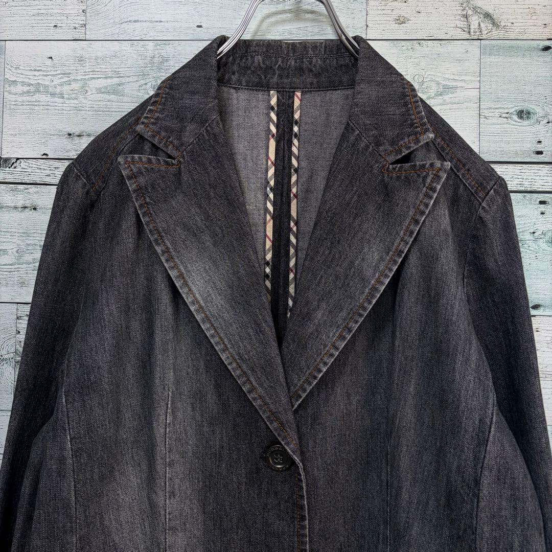 ☆大きいサイズ・3L☆バーバリーロンドン　デニムジャケット　Gジャン　刻印ボタン