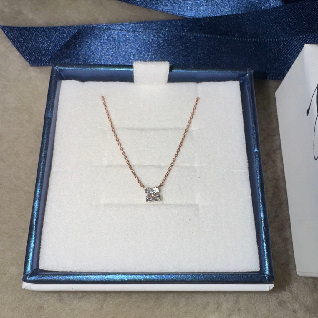 naopuu  4°C K18ピンクゴールドネックレスSサイズ保証書箱付き