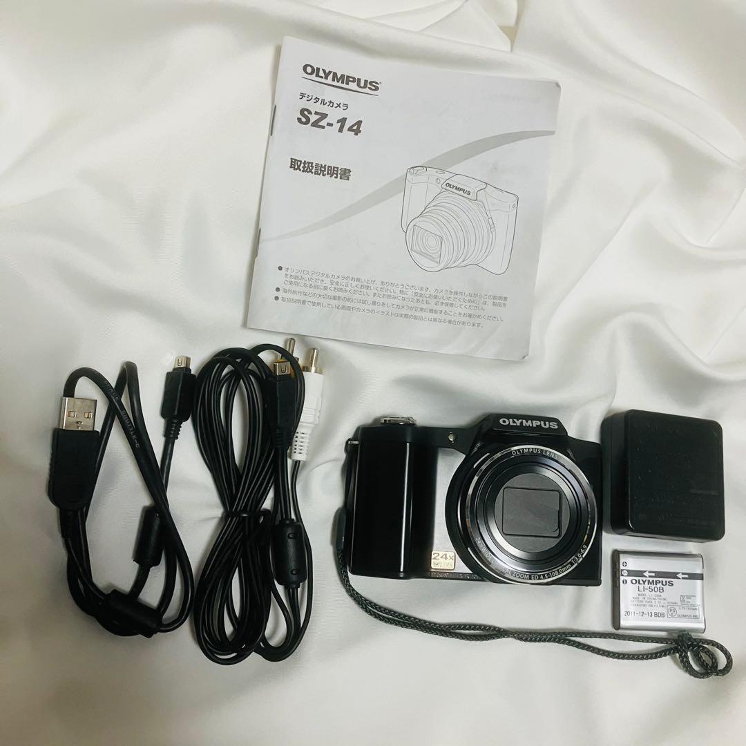 OLYMPUS SZ-14 ブラック オリンパス デジタルカメラ デジカメ