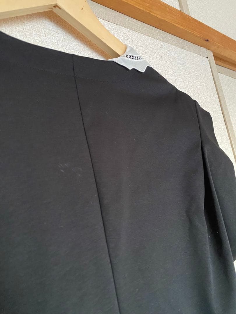 Mame Kurogouchi レースフラップカラークラシックドレス