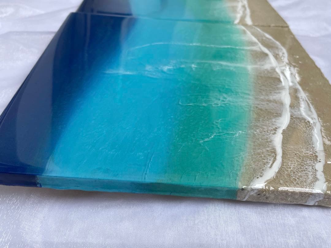 3 waveオーシャンレジン　パネル　NO14