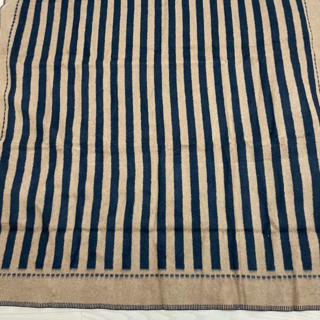 FENDI フェンディ 毛布 ストライプ ブラウン✖️ブラック ウール