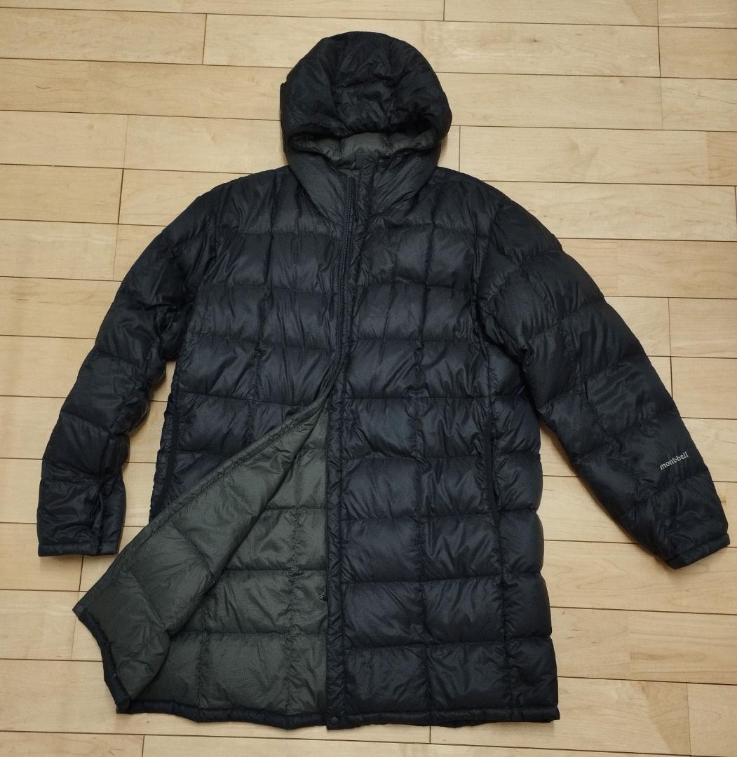 mont-bell フード付きダウンジャケット XL ブラック