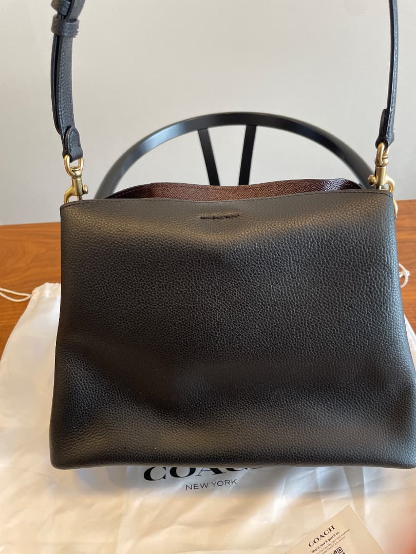 COACH ブラックレザー ハンドバッグ