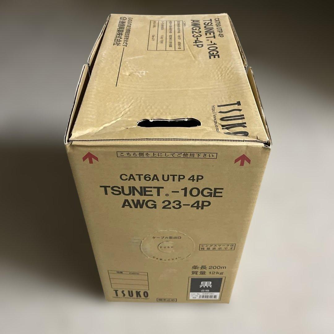 TSUKO CAT6A UTP 4P LANケーブル 200m