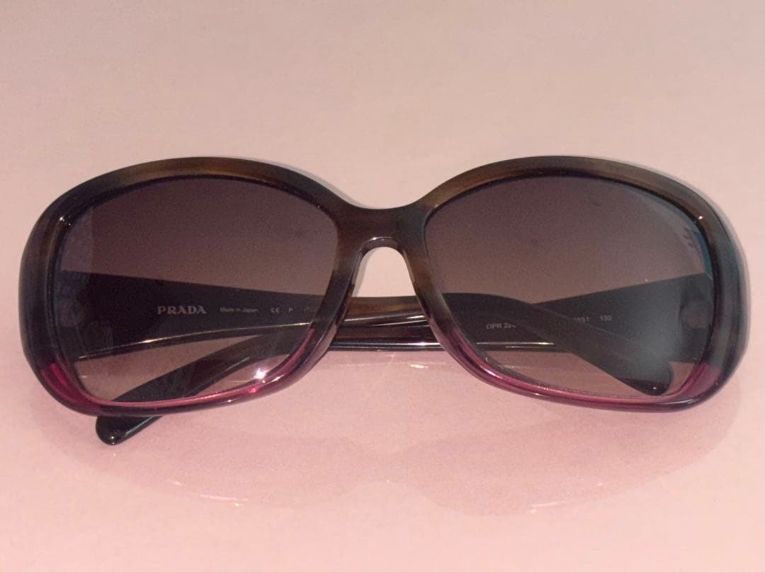 PRADA べっ甲 ピンク ブラウン グラデーションサングラス