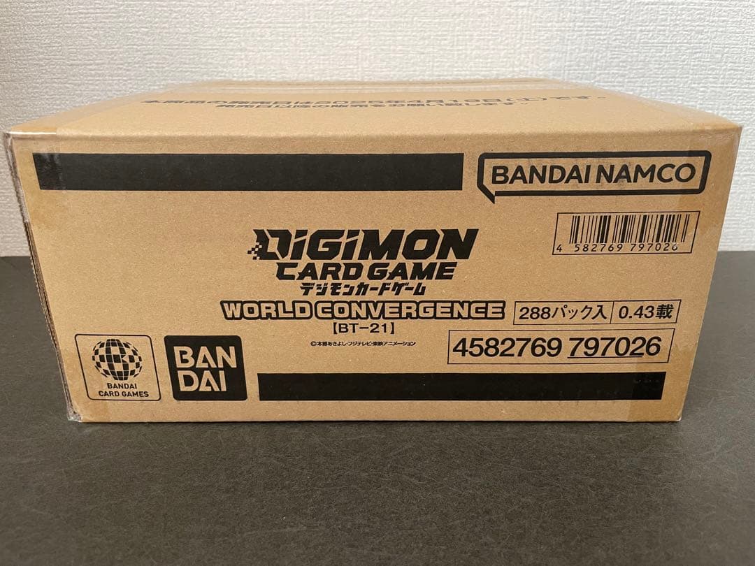 デジモンCG ブースター WORLD CONVERGENCE カートン 1箱