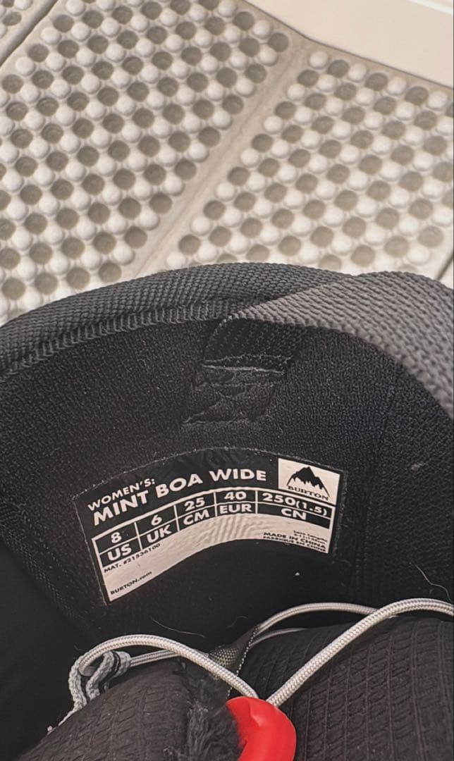 BURTON MINT BOA WIDE 25cm ブラック