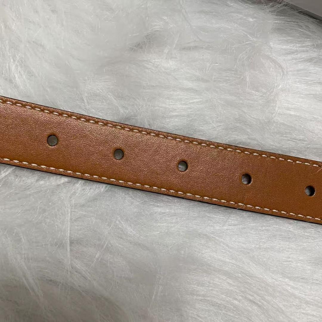 美品 本革✨セリーヌ ブラウン ベルト ゴールドバックル 85