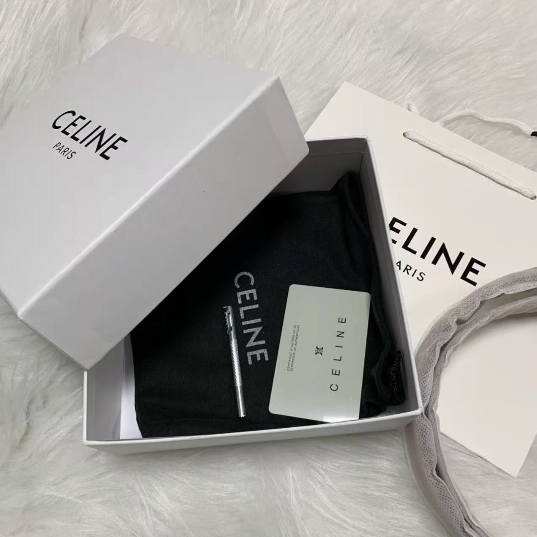 美品 本革✨セリーヌ ブラウン ベルト ゴールドバックル 85