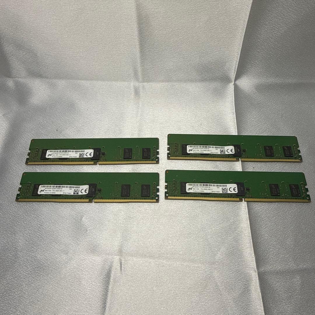 MTA9ASF1G72PZ 8GB DDR4 メモリ 2666