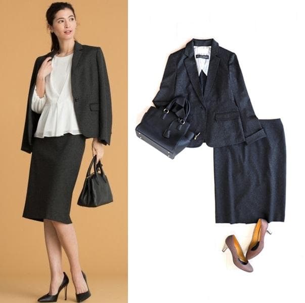 自由区＊定6.4万＊テーラードジャケット＋スカートスーツ　セットアップ