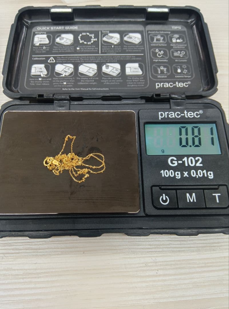 K18チェーン　60cm