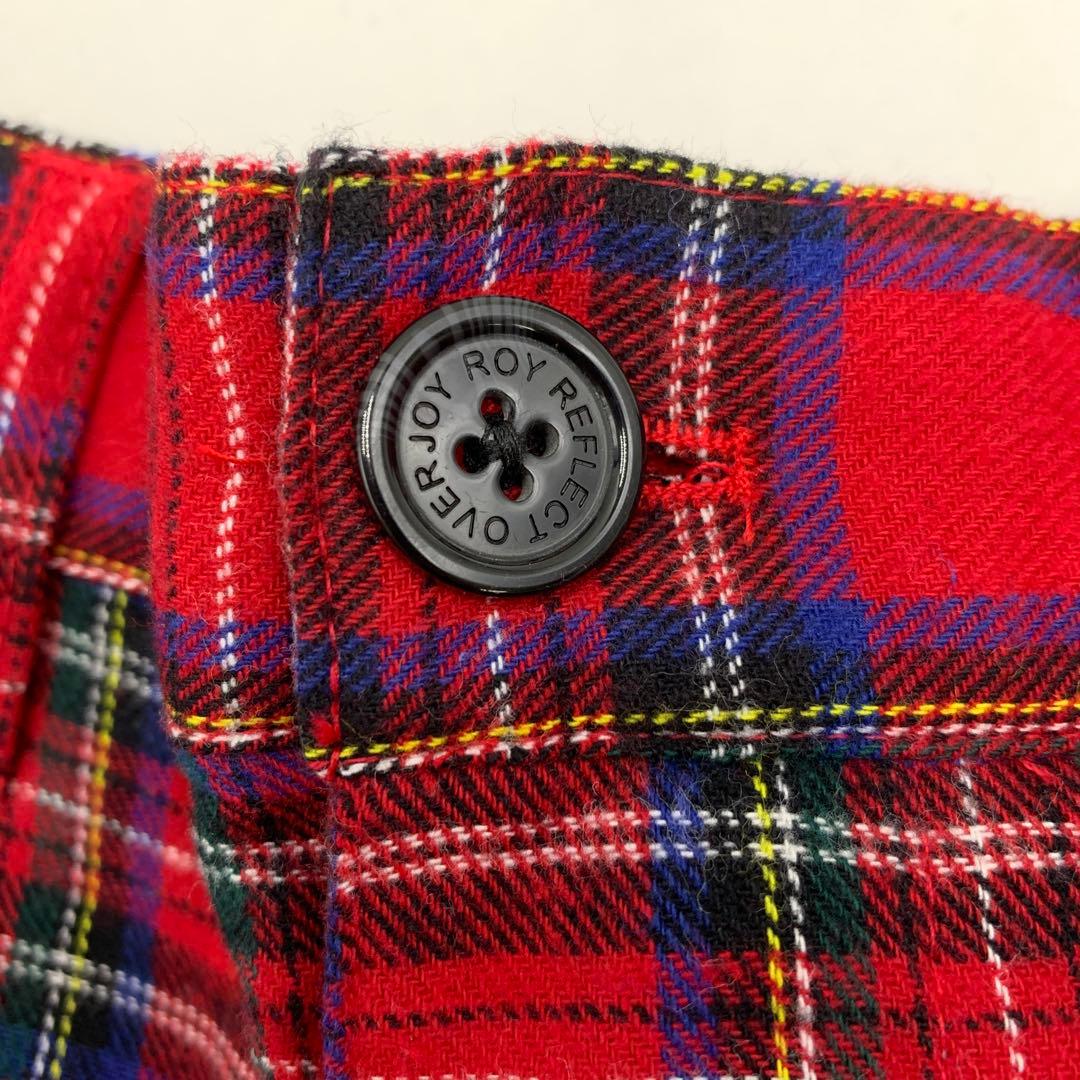 72▢ROY REFLECT OVERJOYチェックハーフPT TS0523-6