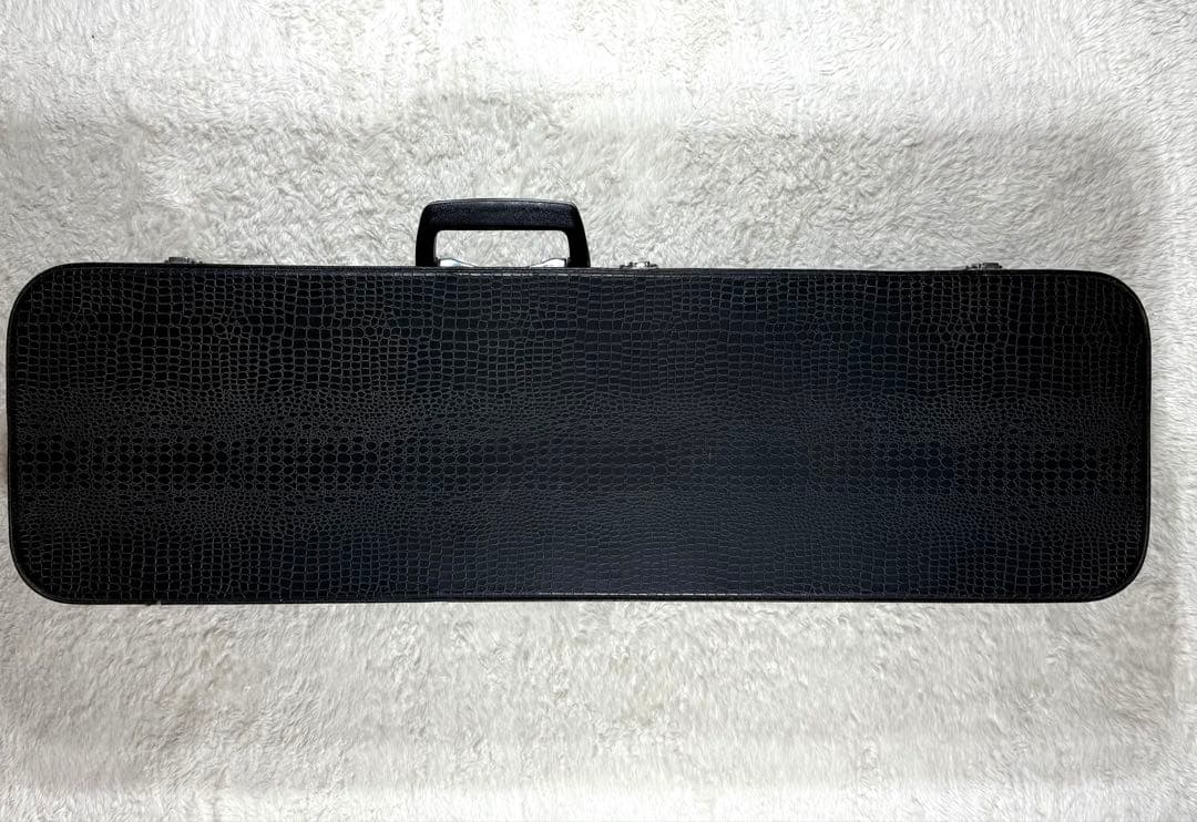 沖縄 三線 本蛇皮 黒漆 三味線 ケース付