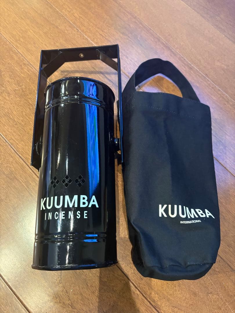 KUUMBA インセンスバーナー 黒 収納袋付き