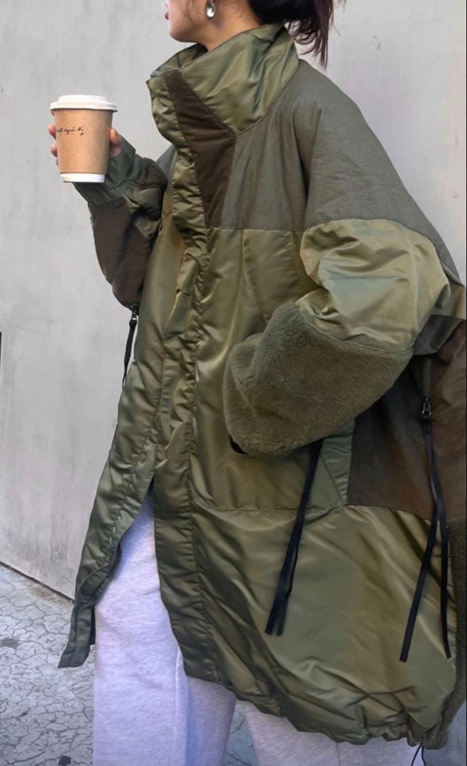 値下げ中 etsinta エシンタ モンスター中綿オーバーコート