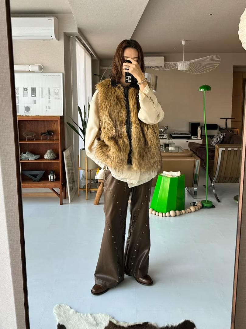 ジャケット・アウター Oversize double-breasted cut off jacket