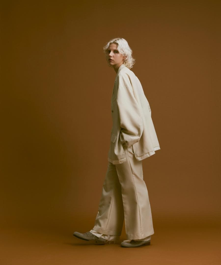 ジャケット・アウター Oversize double-breasted cut off jacket