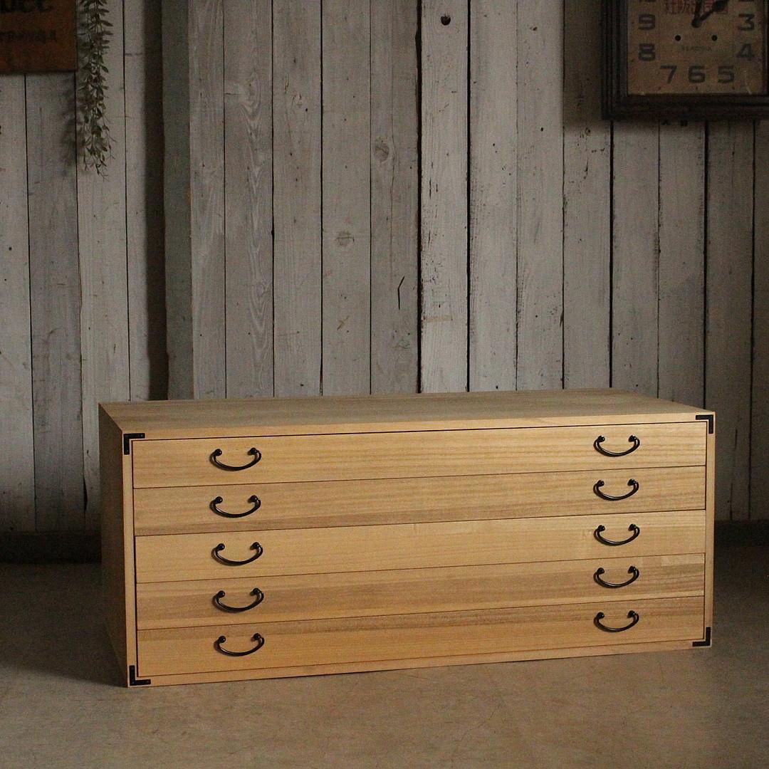 桐タンス　引き出し5段　着物箪笥　タンス　収納　古家具