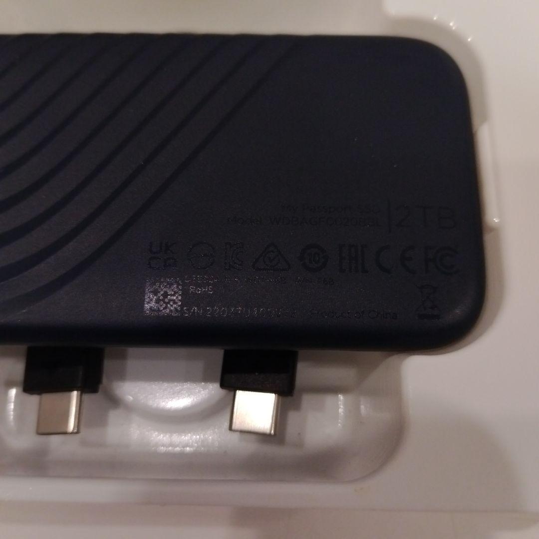 WD My Passport SSD ポータブル 外付け 2TB