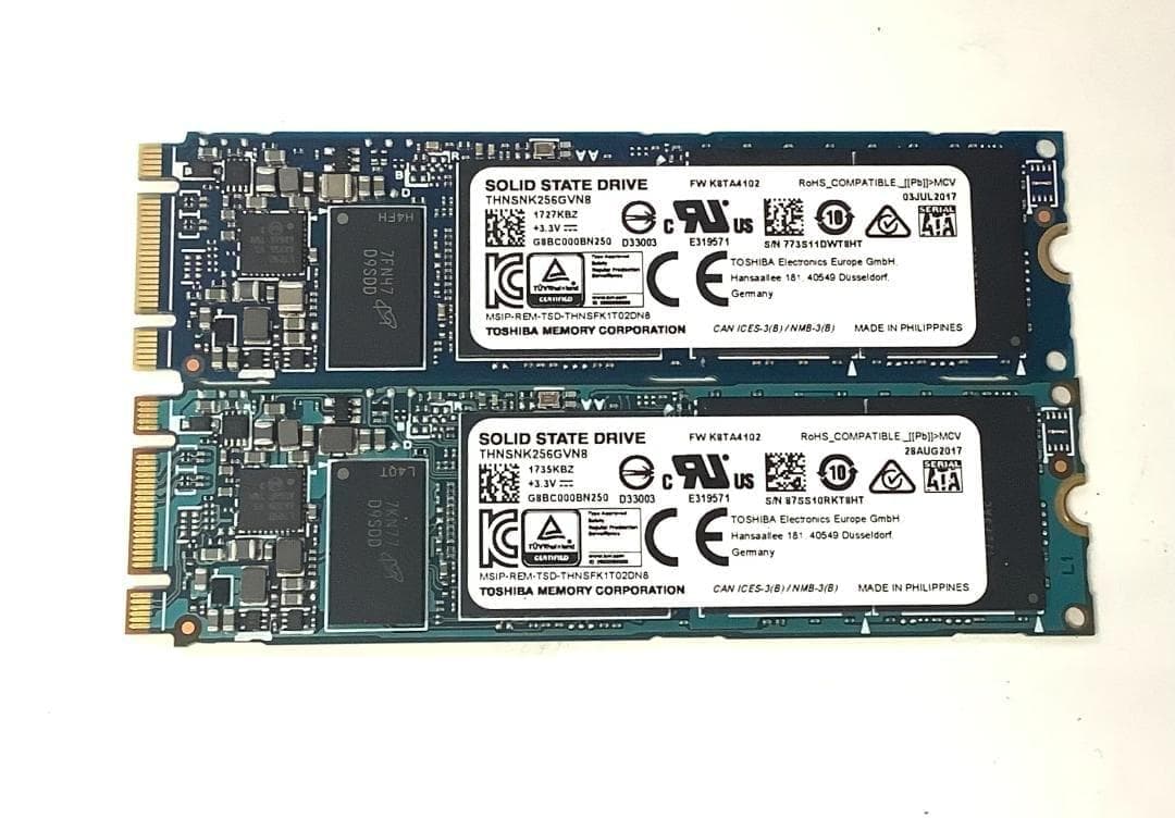 ③-W974-TOSHIBA SATA M.2 256GB SSD 2点