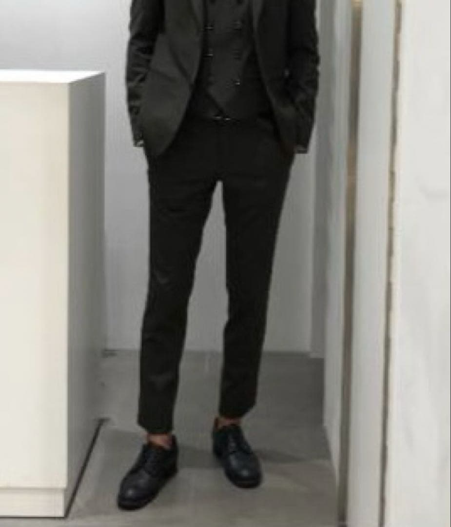 【極美品】3万　ジュンハシモト　ウールスラックス　XVパンツ　黒　XL